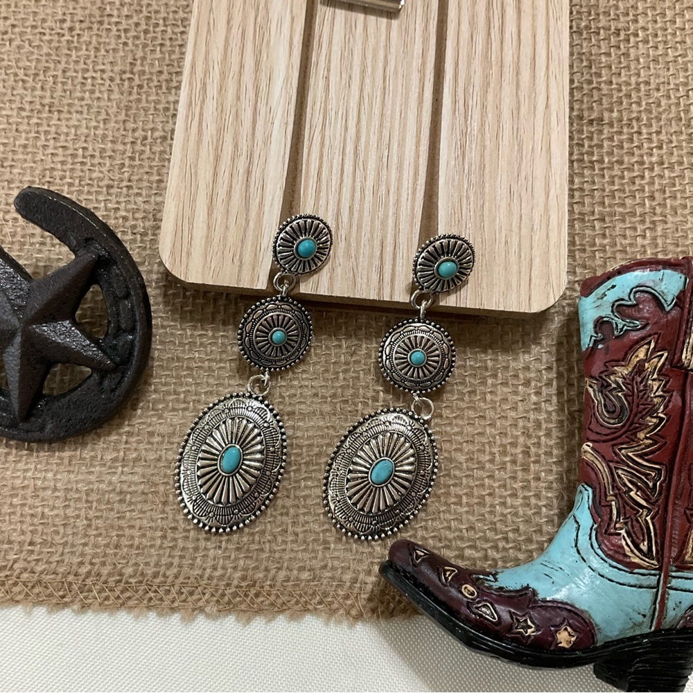 EARRINGS SILVER WESTERN
